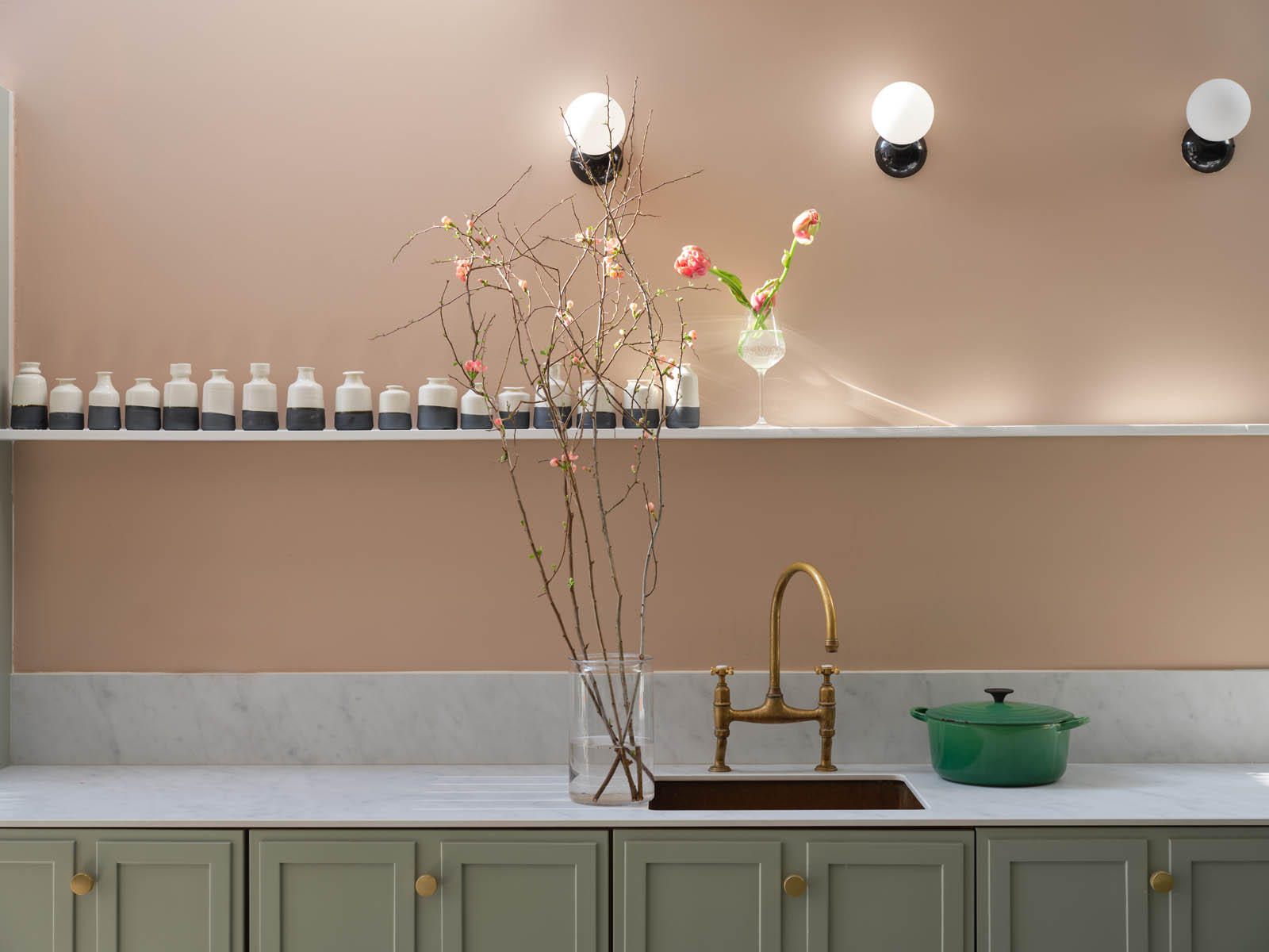 Modern kitchen worktop