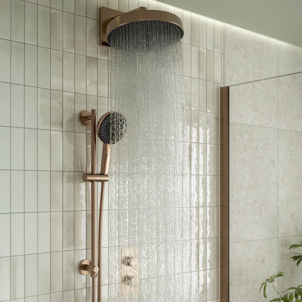 Modern shower tiles